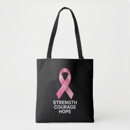Styrka Mod Hopp – Cancer Medvetenhet Överlevare  Tygkasse
