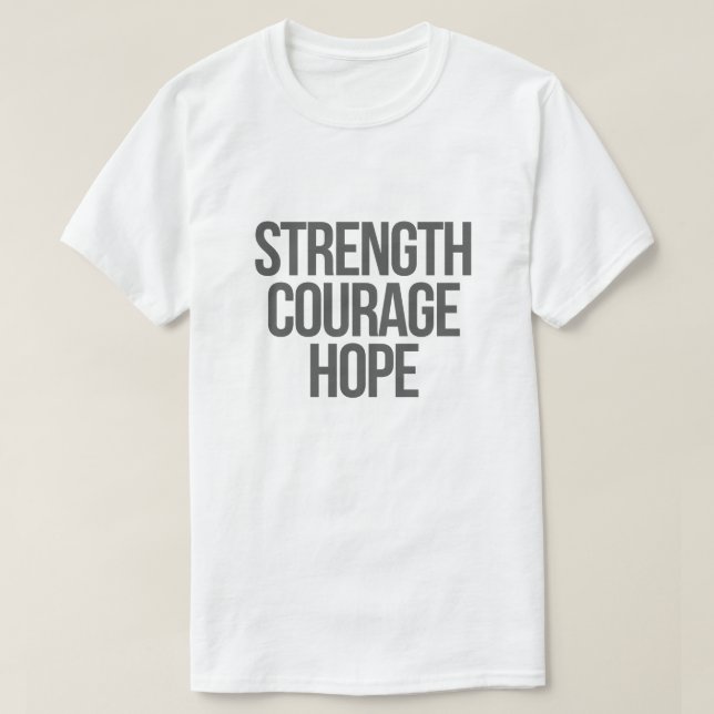 Styrka Mod Hopp Tröja – Minimal Cancer Aware (Design framsida)