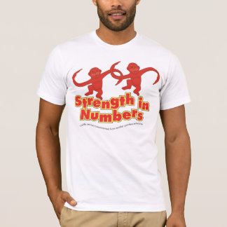 Styrka numrerar in T-tröja Tee Shirt