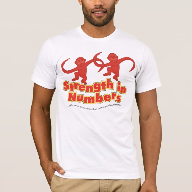 Styrka numrerar in T-tröja Tee Shirt (Framsida)