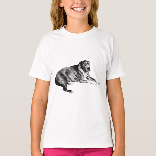 Styrka och bredd i gråskala t shirt (Framsida)