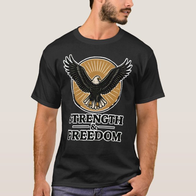 Styrka och frihetstillväxt t shirt (Framsida)