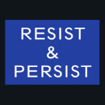 Styrka och håll blå poster<br><div class="desc">Visa ert engagemang för att bekämpa rasism, sexism, homofobi och trångsynthet, och inspirera andra att göra detsamma med en motståndare och framhärdar poster med fet vit text på blå bakgrund. Om du vill ha en annan bakgrund klickar du på "Redigera den här designen" och markerar färg i sidlisten. Klicka sedan...</div>