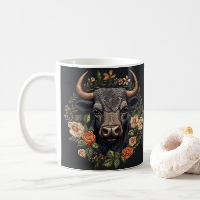 Styrka och motståndskraft med vår Bull Kaffemugg (Med munk)