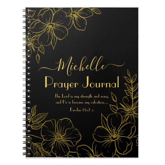 Styrka och Sång Prayer Journal Anteckningsbok (Framsidan)