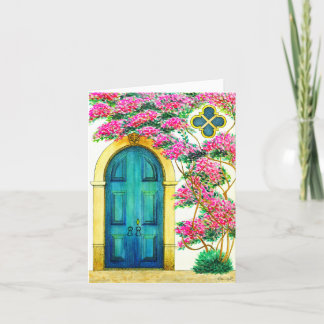 Styrka och Skönhet - Antik dörröppning Helgkort