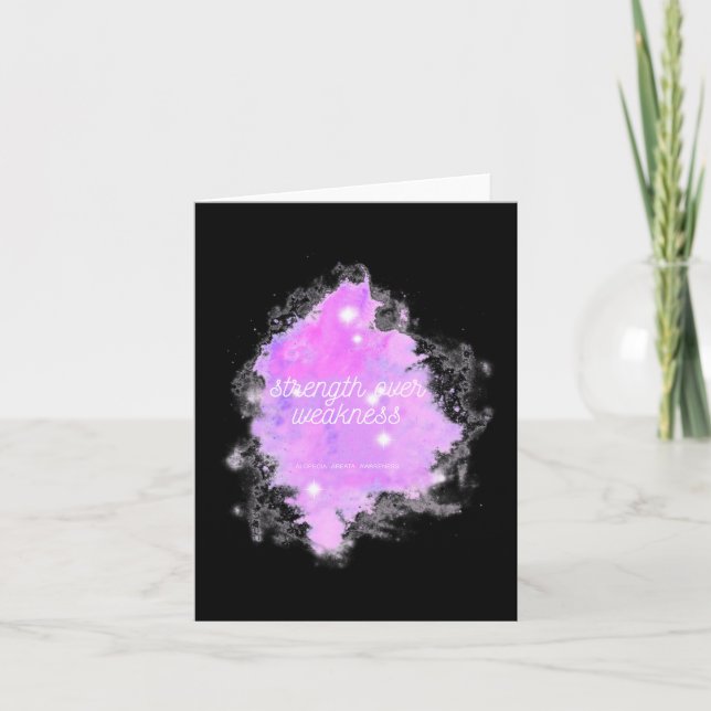 Styrka över svaghet Galaxy - Alopecia Areata Aw Kort (Framsida)