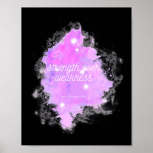 Styrka över svaghet Galaxy - RSD CRPS-medvetenhet Poster
