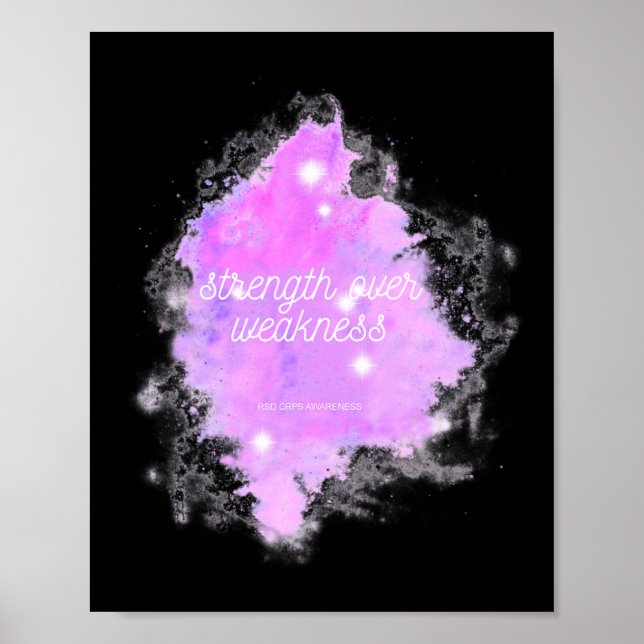 Styrka över svaghet Galaxy - RSD CRPS-medvetenhet Poster (Framsidan)