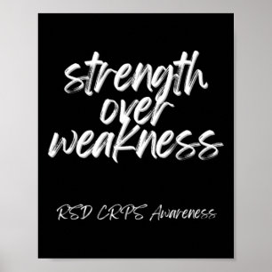 Styrka över svaghet - RSD CRPS-medvetenhet Poster