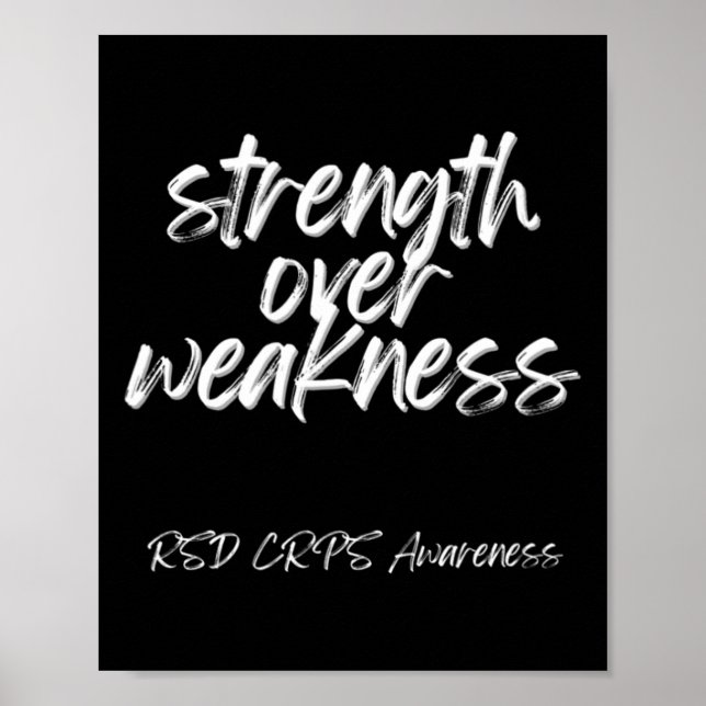 Styrka över svaghet - RSD CRPS-medvetenhet Poster (Framsidan)