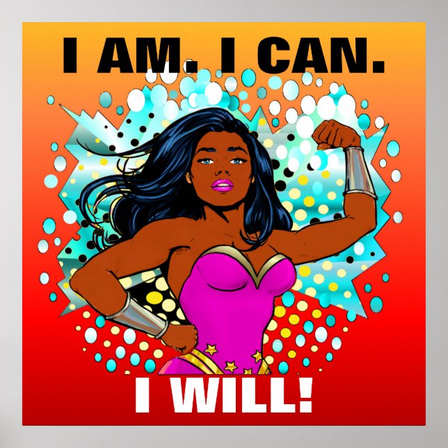 Styrka, uppmuntran, framgång poster (Framsidan)