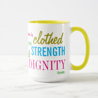 Styrka värdighet Bible Verse Women Girl inspireran