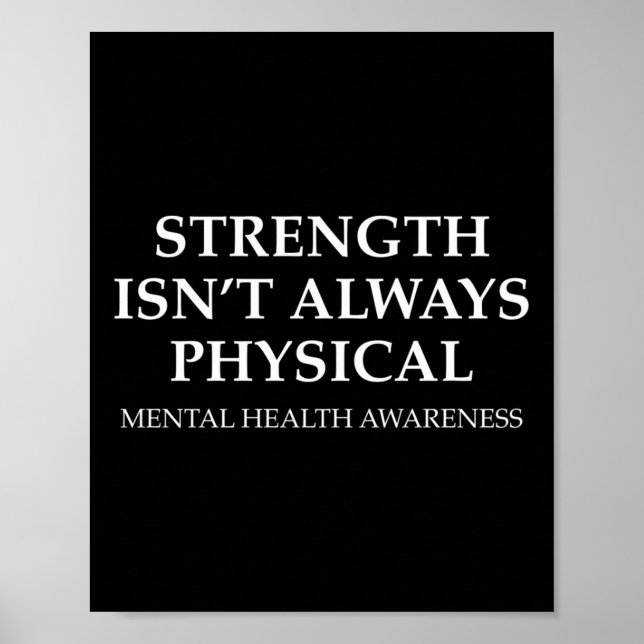 Styrka vid fysisk bekämpning av psykisk hälsa poster (Framsidan)