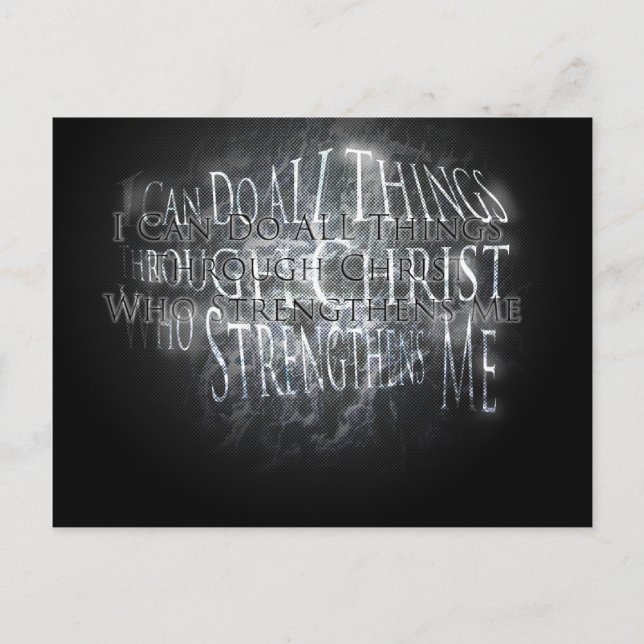 Styrka, vykort för anpassningsbar (Framsida)