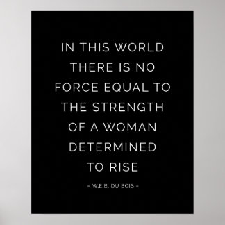 Styrka Womans inspirationsoffert Poster svart