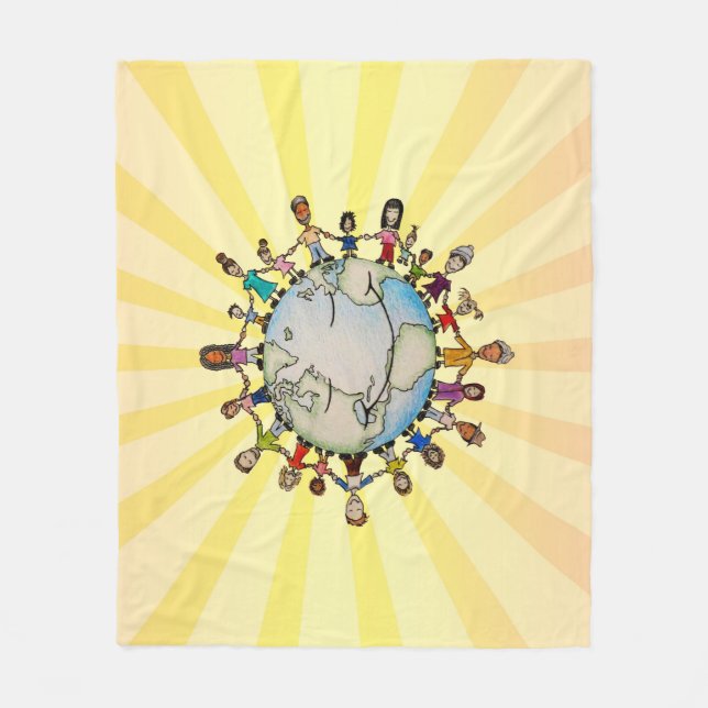 Styrkafält för bra global säkerhetsfilt fleecefilt (Framsidan)