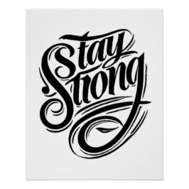 Styrkan börjar inom starkt Poster Perfect Poster