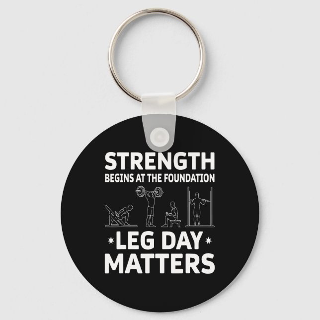 Styrkan börjar vid problem med stiftelsens leg Day Nyckelring (Framsida)