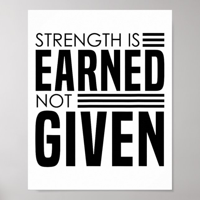 Styrkan har skapats - Bodybuilding-rubrik Poster (Framsidan)