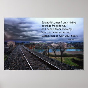 Styrkan kommer från strävan.. Motiveringell poster