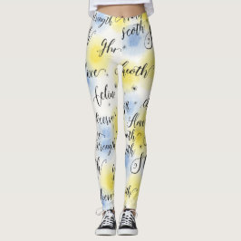 Styrkan Tro sjölös Mönster Leggings