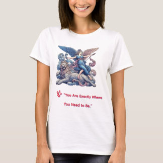 Styrkans ängel med lejon t shirt