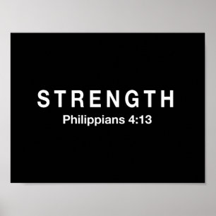 StyrkaPhilippians4:13 Poster