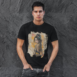 Styrkebloomer: En Vintage Street Art Elegance T Shirt