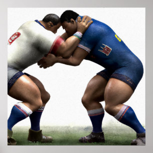 Styrkektest - rugby Art-utskrift Poster
