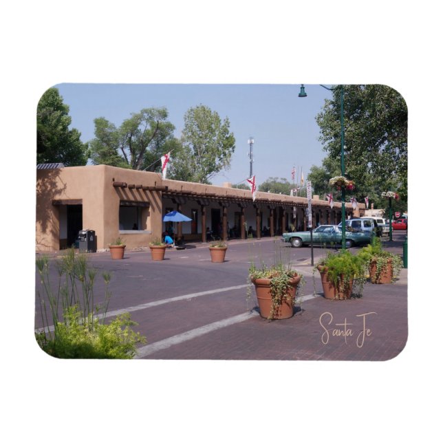 Styrkornas palats Santa Fe New mexico Magnet (Horisontell)