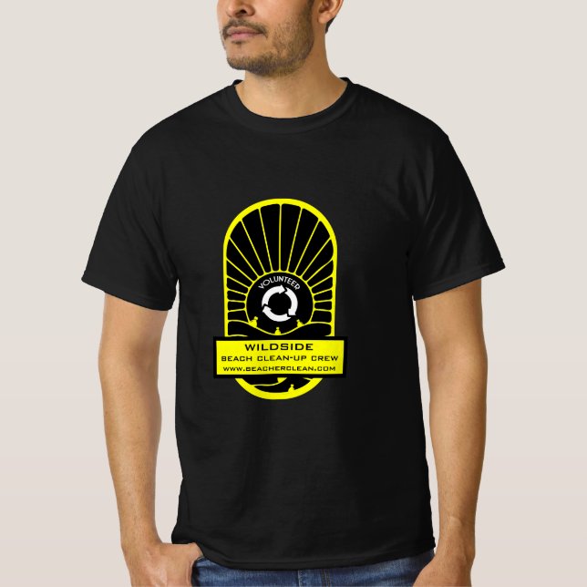 Styrning av persikor - upp frivillig besättning t shirt (Framsida)