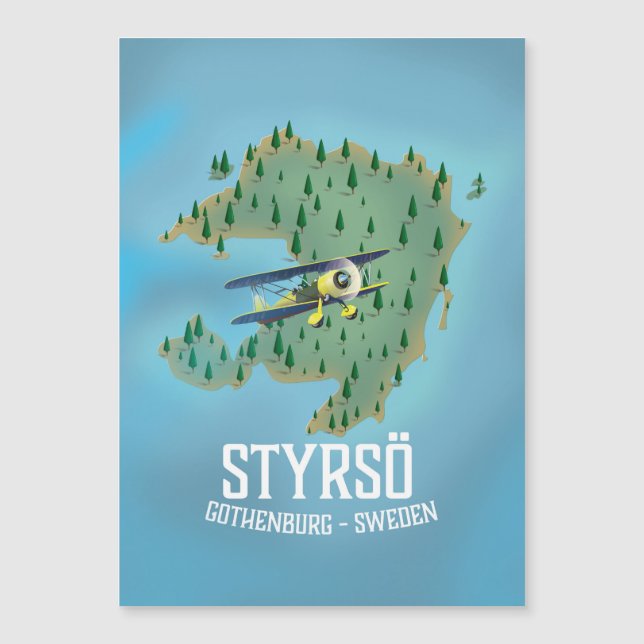 Styrsö, sverige resaffisch. (Framsida)