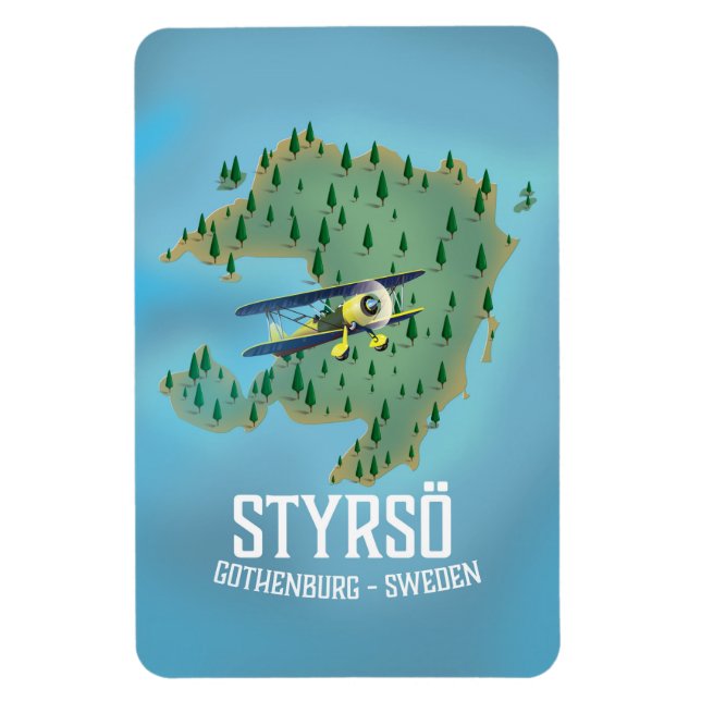 Styrsö, sverige resaffisch. magnet (Vertikal)