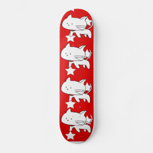 Styrtavlor för vit kattunge mini skateboard bräda 18,5 cm