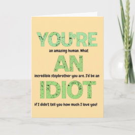 Styvbror, du är en fantastisk människogåva kort