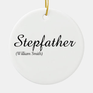 Styvfar, styvpappa Definition Elegant Skripta Julgransprydnad Keramik