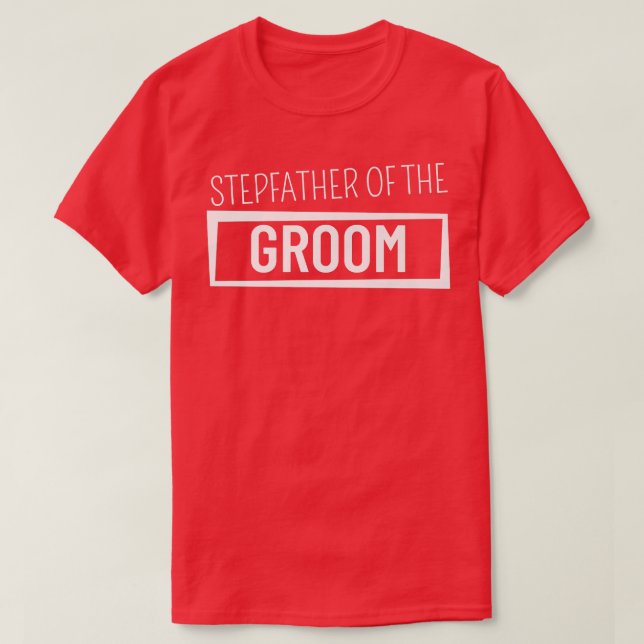 Styvfar till bröllopet brudgummen möhippa T-Shirt (Design framsida)