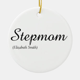 Styvmoder Modern Elegant Skrift Julgransprydnad Keramik
