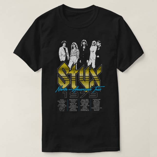 STYX North American Tour T Shirt (Design framsida)