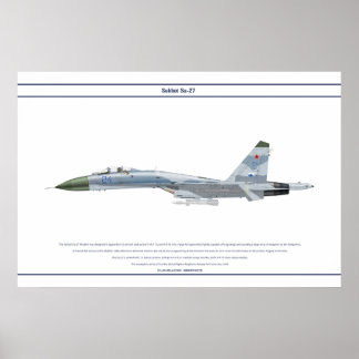 Su-27 Ryssland 1 Poster