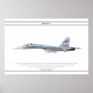Su-27 Ryssland 2 Poster