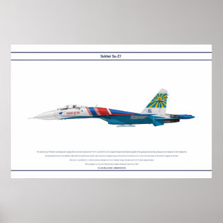 Su-27 Ryssland 4 Poster