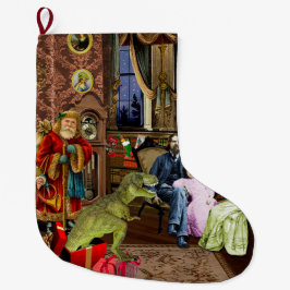 Su primer T-Rex Stor Julstrumpa