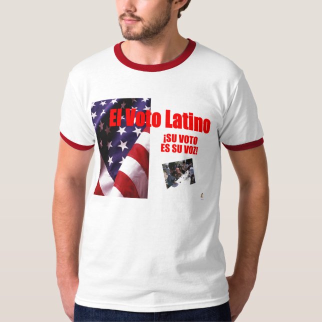 Su Voto Es Su Voz Tee Shirt (Framsida)