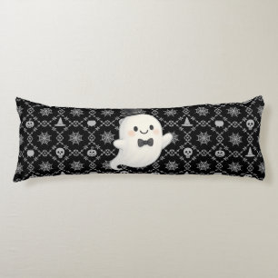 Suave tecknad spökhalloween kroppskudde