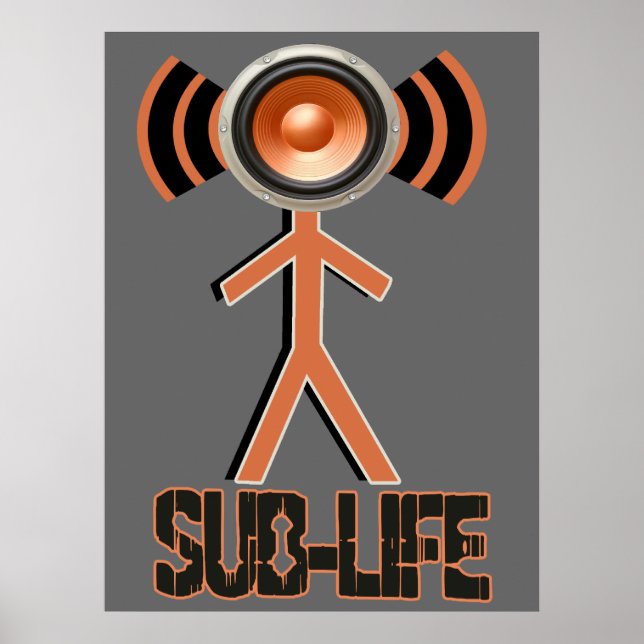 Sub Life Dubstep Poster (Framsidan)