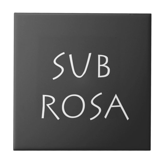 Sub Rosa Kakelplatta (Framsidan)
