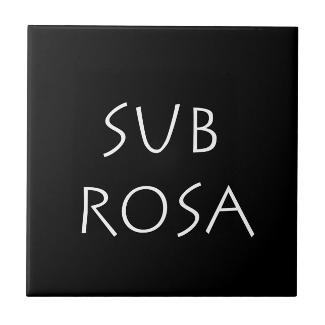 Sub Rosa Kakelplatta (Framsidan)
