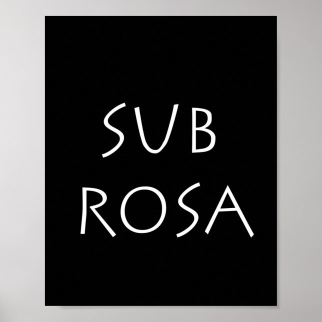 Sub Rosa Poster (Framsidan)